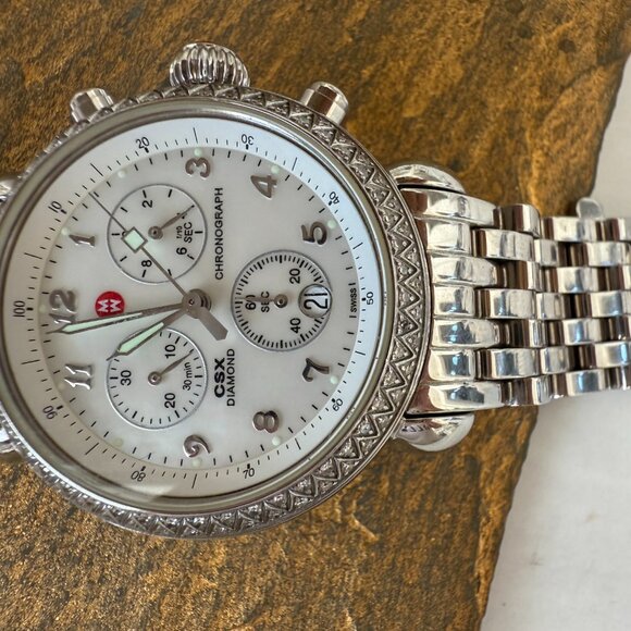 Michele Signature MW03C01 Diamond & White Dial Ladies Watch main image 6